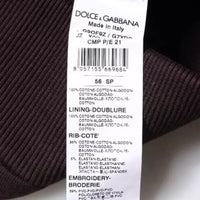 Dolce & Gabbana Brown Cotton Hooded Men Sweatshirt Sweater