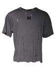 Dolce & Gabbana Gray Logo Crew Neck Short Sleeves T-shirt