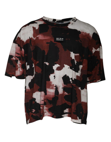 Dolce & Gabbana Multicolor Camouflage Crew Neck T-shirt