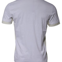 Dolce & Gabbana White Cotton Crew Neck Short Sleeves T-shirt