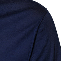 Dolce & Gabbana Navy Blue Cashmere V-neck Pullover Sweater