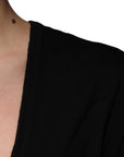 Dolce & Gabbana Black Wool Round Neck Pullover Sweater