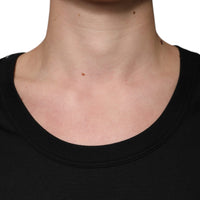 Dolce & Gabbana Black Cotton Sleeveless Round Neck Tank T-shirt