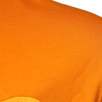 Dolce & Gabbana Orange Logo Cotton Crew Neck T-shirt