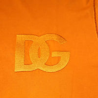 Dolce & Gabbana Orange Logo Cotton Crew Neck T-shirt