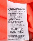 Dolce & Gabbana Orange Logo Polyester Crew Neck T-shirt
