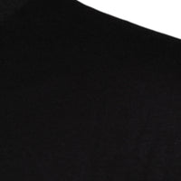 Dolce & Gabbana Black Logo Print Cotton Crew Neck T-shirt