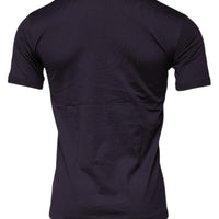 Dolce & Gabbana Violet Cotton Crew Neck Short Sleeves T-shirt