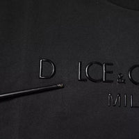 Dolce & Gabbana Black Logo Cotton Crew Neck T-shirt