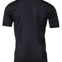 Dolce & Gabbana Black Cotton Crew Neck Short Sleeves T-shirt