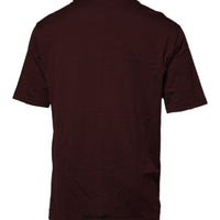 Dolce & Gabbana Brown Logo Print Cotton Crew Neck T-shirt