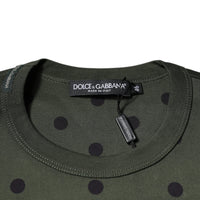 Dolce & Gabbana Gray Sicilia Cotton Crew Neck T-shirt