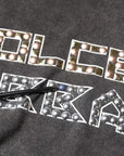 Dolce & Gabbana Gray Logo Embellished Men Crew Neck T-shirt