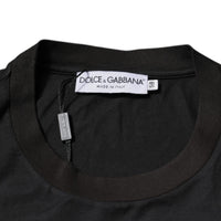 Dolce & Gabbana Black Logo Crew Neck Short Sleeves T-shirt