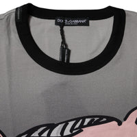 Dolce & Gabbana Gray 2019 Year Of The Pig Short Sleeve T-shirt