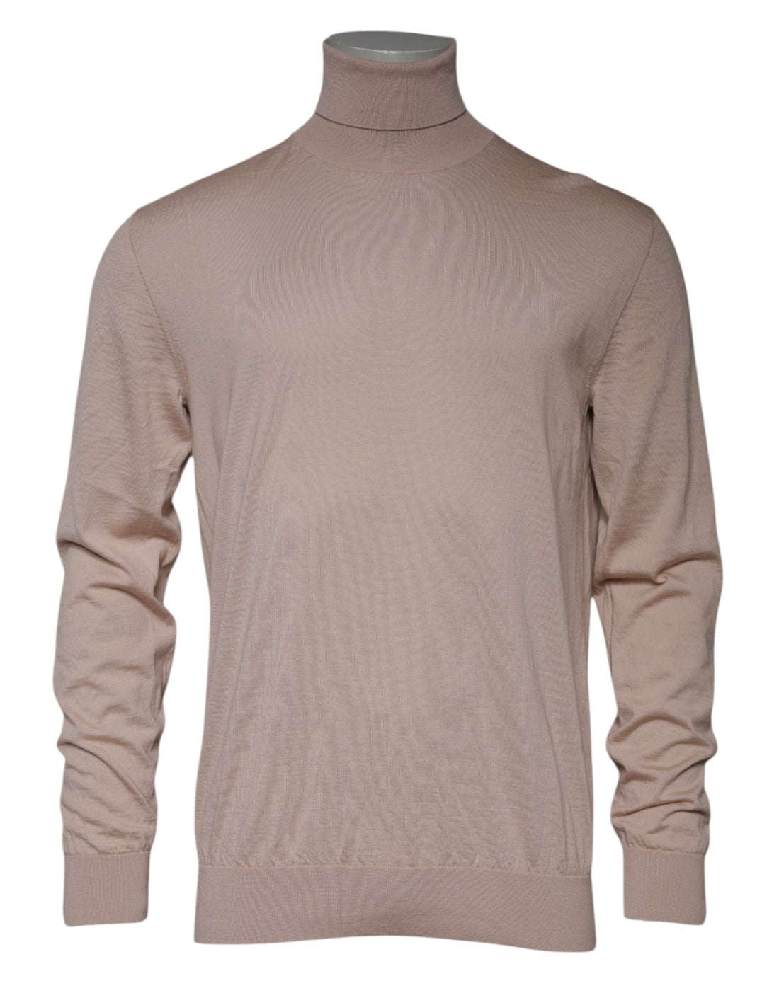 Dolce & Gabbana Beige Cashmere Turtleneck Pullover Sweater