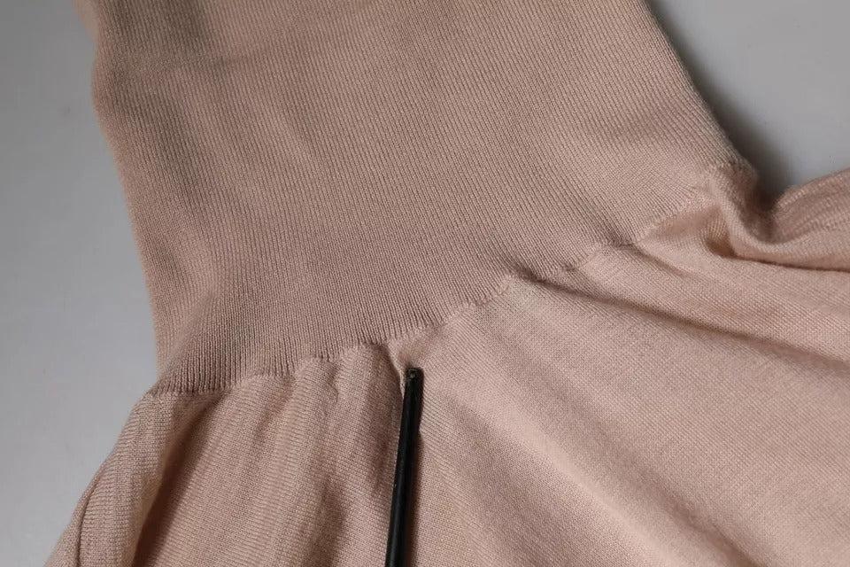 Dolce &amp; Gabbana Beige Cashmere Turtleneck Pullover Sweater