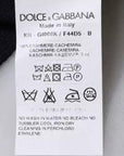 Dolce & Gabbana Blue Cashmere Crew Neck Pullover Sweater