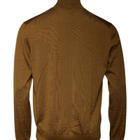 Dolce & Gabbana Brown Cashmere Turtleneck Pullover Sweater