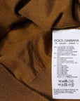 Dolce & Gabbana Brown Cashmere Turtleneck Pullover Sweater