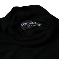 Dolce & Gabbana Black Cashmere Turtleneck Pullover Sweater