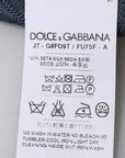 Dolce & Gabbana Dark Gray Silk Crew Neck Pullover Sweater