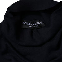 Dolce & Gabbana Blue Cashmere Turtleneck Pullover Sweater