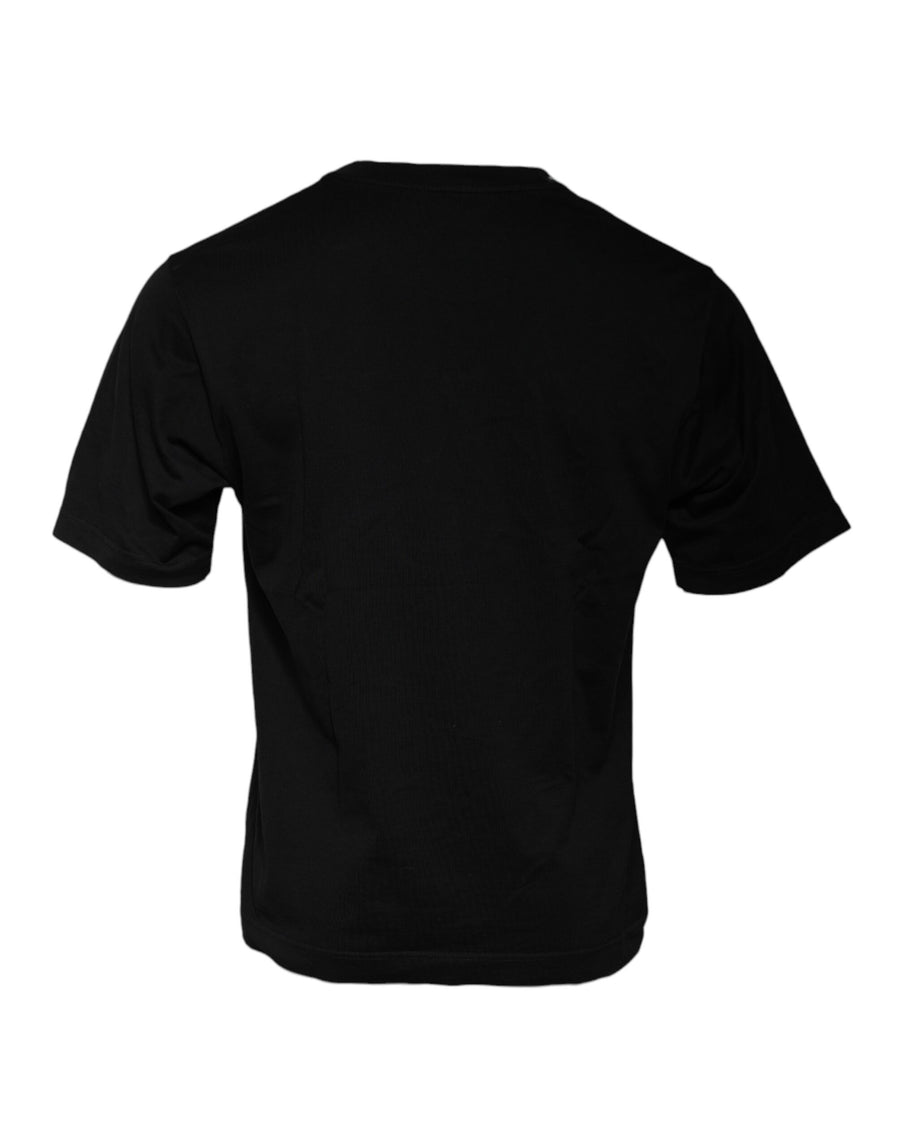 Dolce & Gabbana Black DG Logo Crew Neck Short Sleeve T-shirt