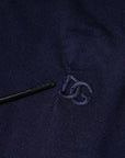 Dolce & Gabbana Blue DG Logo Wool Crew Neck Pullover Sweater
