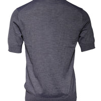 Dolce & Gabbana Gray Cashmere Crew Neck Short Sleeve T-shirt