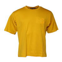 Dolce & Gabbana Dark Yellow Logo Crew Neck Short Sleeves T-shirt