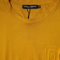 Dolce & Gabbana Dark Yellow Logo Crew Neck Short Sleeves T-shirt