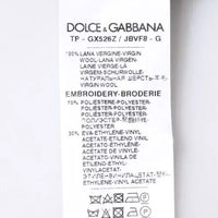 Dolce & Gabbana Black Logo Wool Crew Neck Pullover Sweater