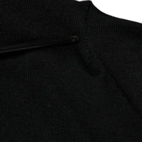 Dolce & Gabbana Black Cashmere V-neck Pullover Sweater