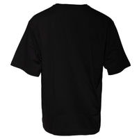 Dolce & Gabbana Black Logo Print Cotton Short Sleeves T-shirt