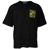 Dolce & Gabbana Black Logo Print Cotton Short Sleeve T-shirt