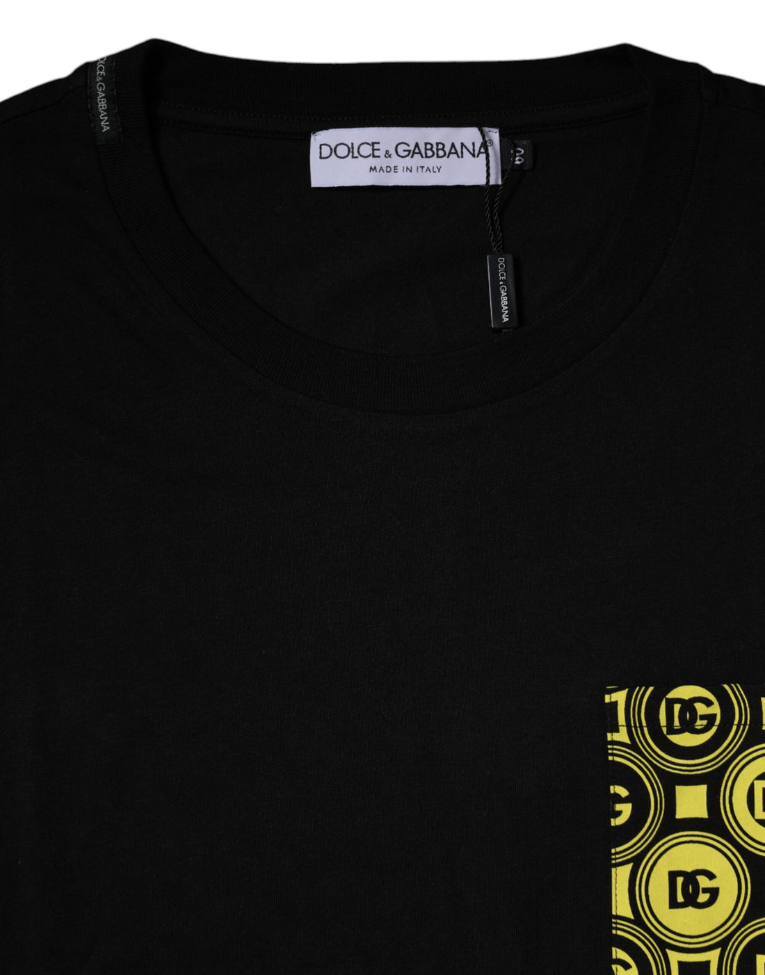 Dolce & Gabbana Black Logo Print Cotton Short Sleeve T-shirt