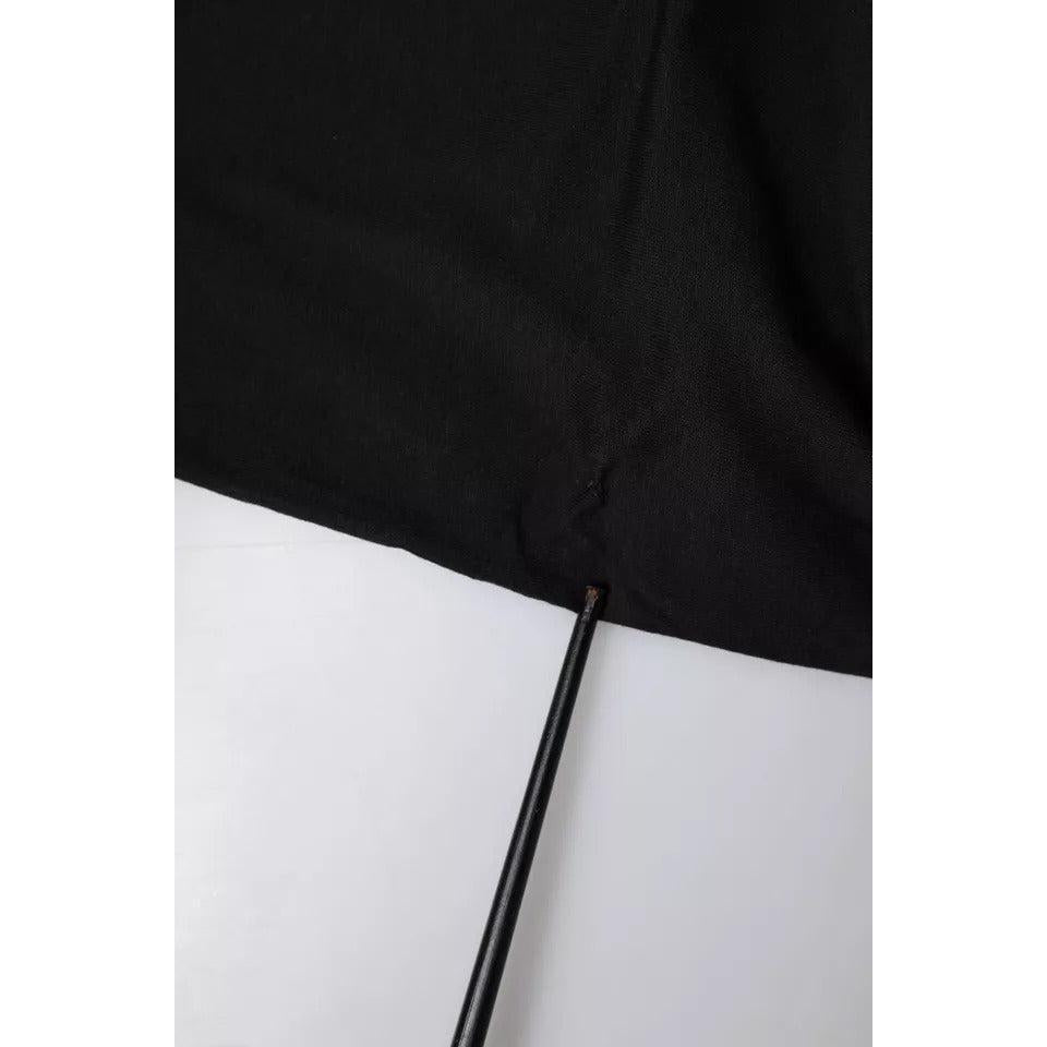 Dolce &amp; Gabbana Black Logo Print Cotton Short Sleeve T-shirt