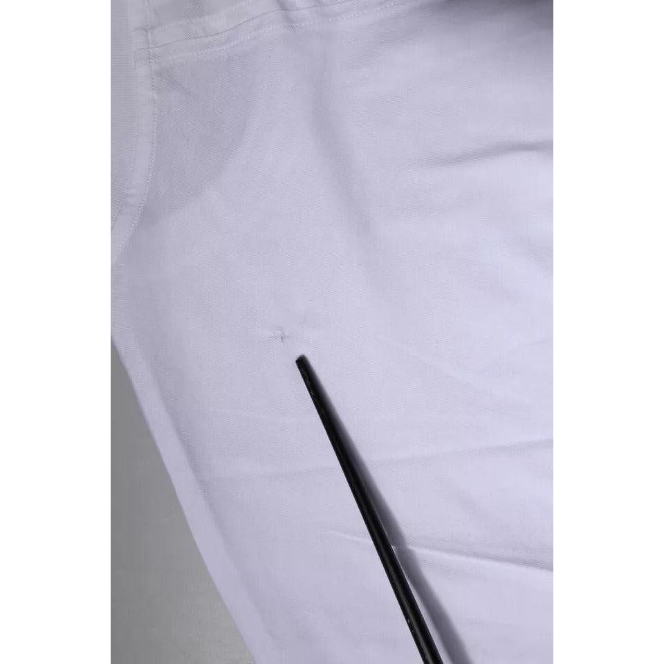 Balenciaga White Logo Cotton Crew Neck Short Sleeves T-shirt