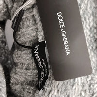 Dolce & Gabbana Elegant Gray Cashmere Blend Turtleneck Pullover