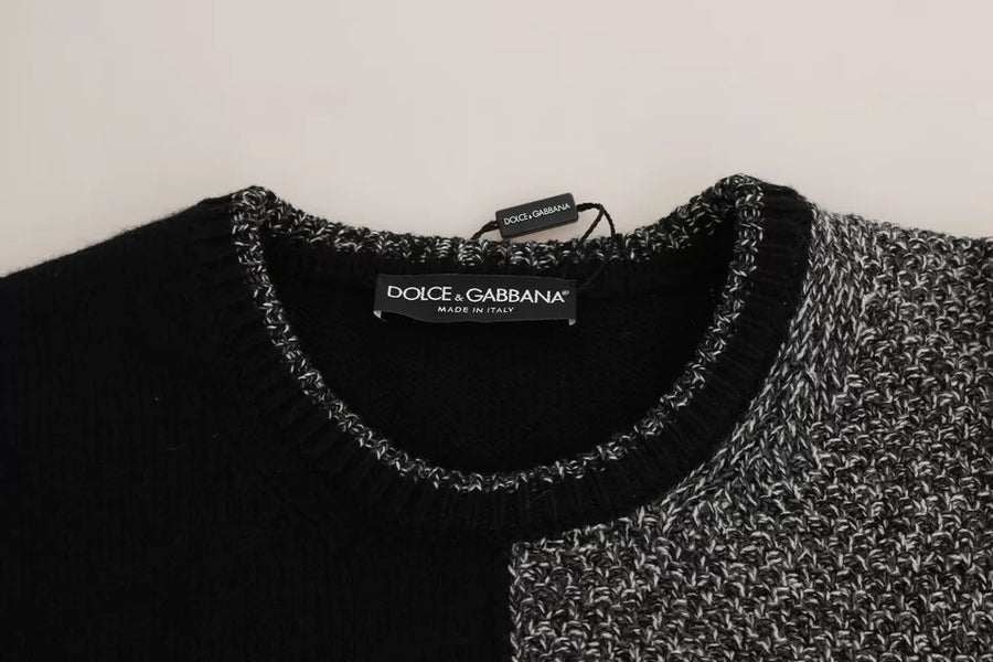 Dolce & Gabbana Multicolor KING Knight Monkey Knitted Cashmere Wool Sweater