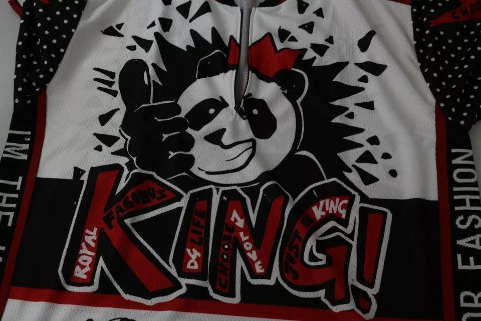 Dolce &amp; Gabbana White King Panda Polyester T-shirt Top
