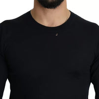 Dolce & Gabbana Black Cashmere Crew Neck Sweatshirt Sweater