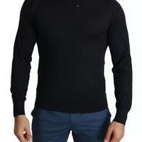 Dolce & Gabbana Black Cashmere Crew Neck Sweatshirt Sweater