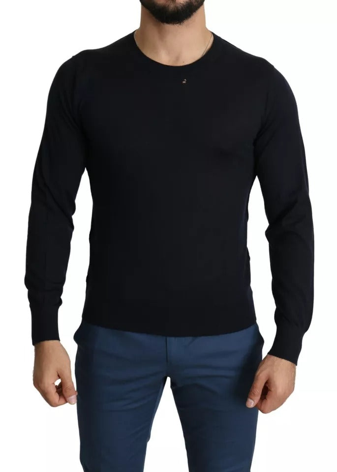 Dolce & Gabbana Black Cashmere Crew Neck Sweatshirt Sweater