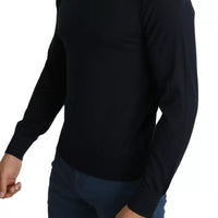 Dolce & Gabbana Black Cashmere Crew Neck Sweatshirt Sweater