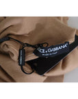 Dolce & Gabbana Beige Cashmere Silk Turtleneck Pullover Sweater