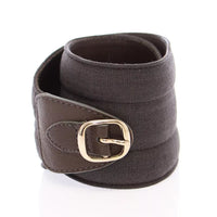 Dolce & Gabbana Brown D&G Leather Linnen Logo Belt