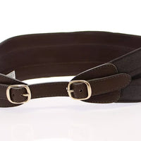 Dolce & Gabbana Brown D&G Leather Linnen Logo Belt