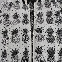 Dolce & Gabbana White Black Pineapple Bomber Coat Jacket